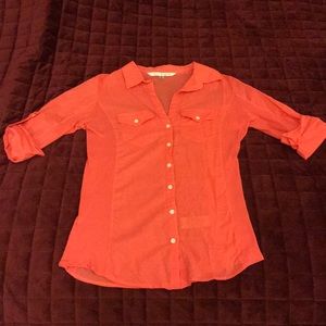 max studio button down shirt sz med